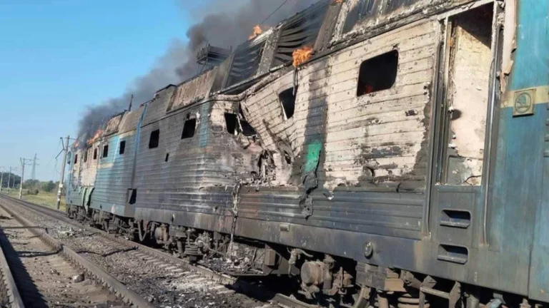 Escalating Threats: Ukrainian Railway Network Under Fire as Drone Strikes Target Civilian Transport
